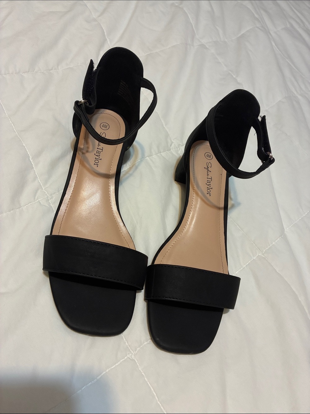 Black Ankle-Strap Dress Sandals for Kids
